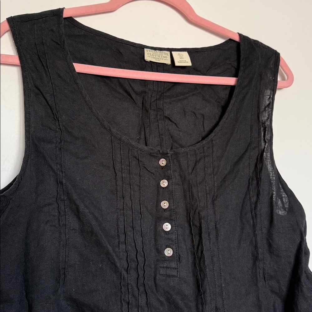 Telluride Linen Tank Top - Picture 2 of 6